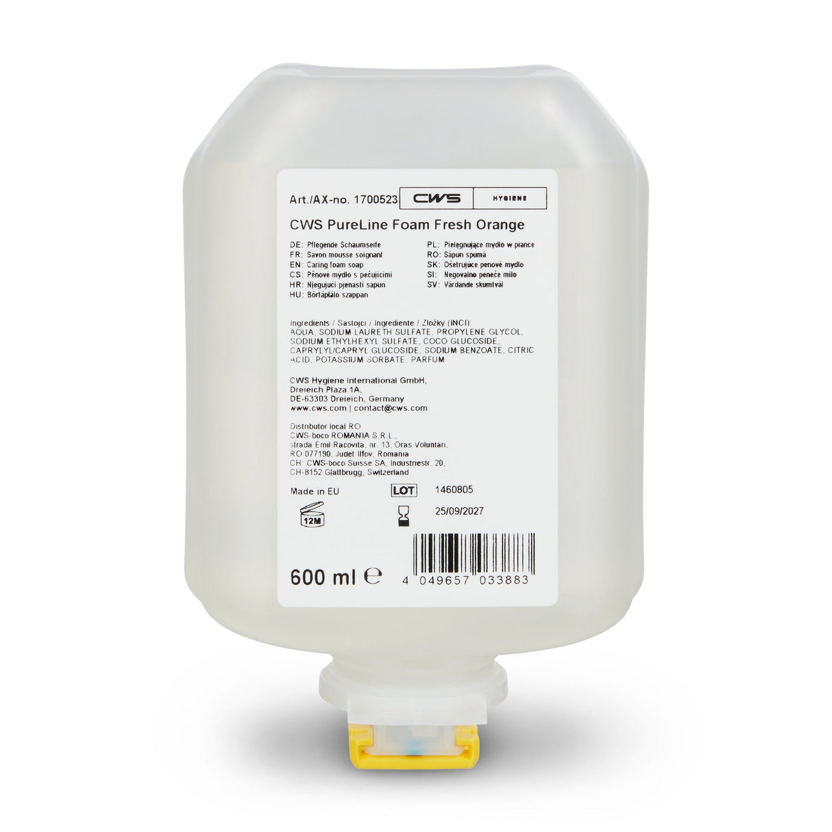 CWS PureLine Foam Fresh Orange fles van 600ml