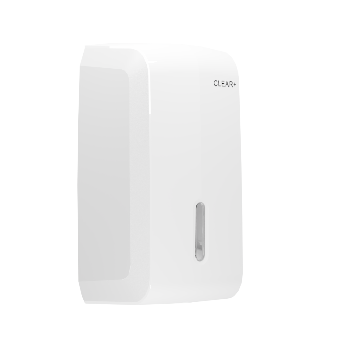 Clear+ Gevouwen Toiletpapier Dispenser