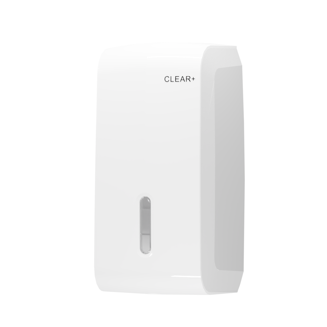 Clear+ Gevouwen Toiletpapier Dispenser
