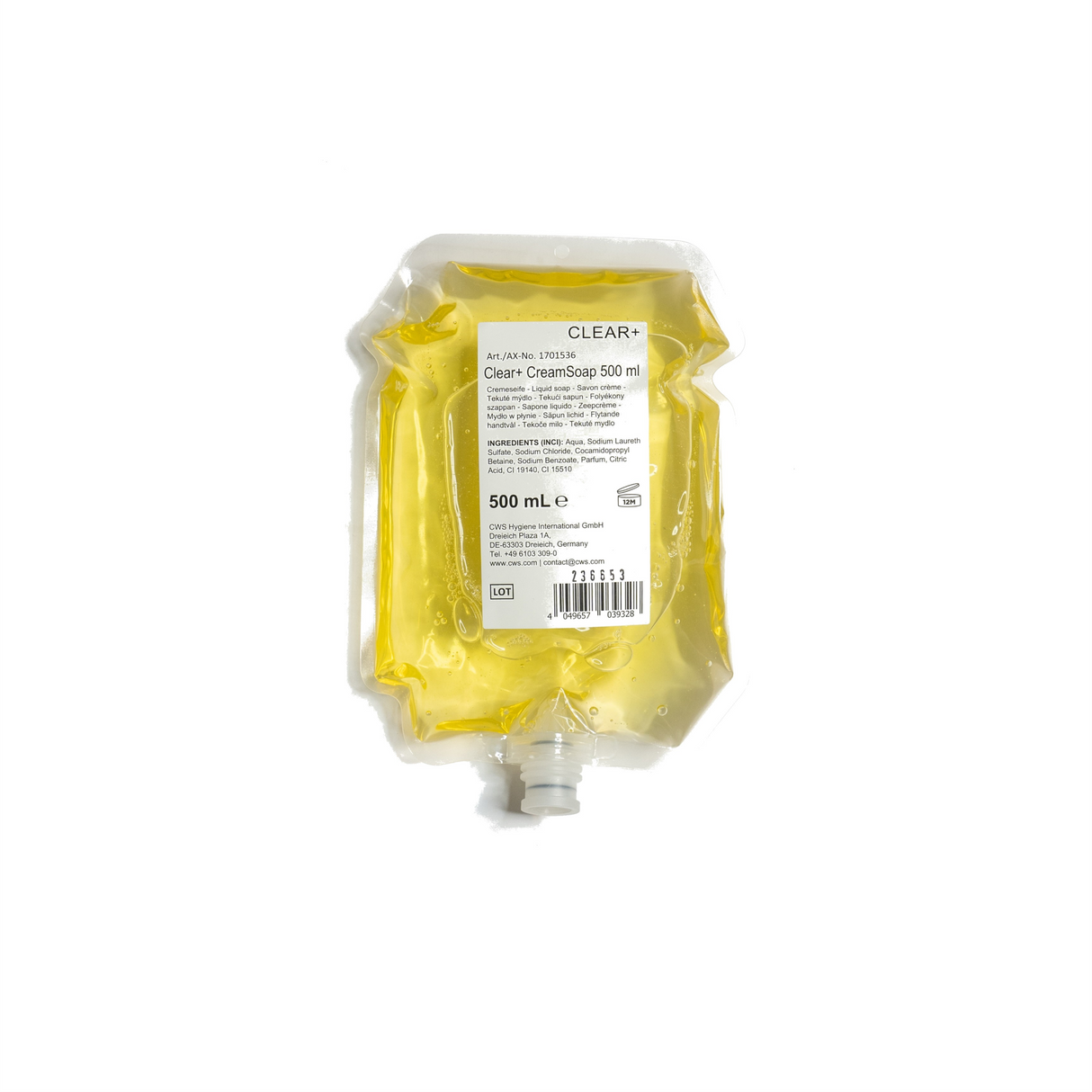 Clear+ Crème Zeep 500ml