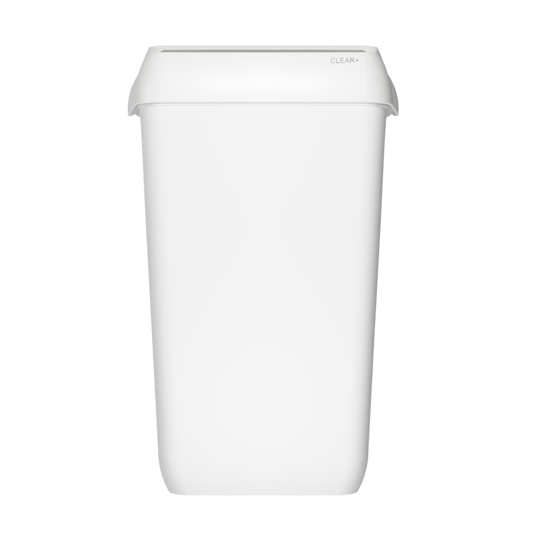 Clear+ Afvalbak 43l wit