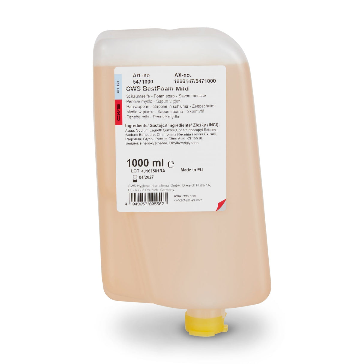 CWS ParadiseLine zeepschuim Best Foam Mild 1000 ml.