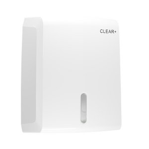 Clear+  Vouw Handdoek Dispenser wit