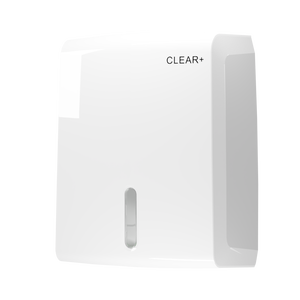 Clear+  Vouw Handdoek Dispenser wit
