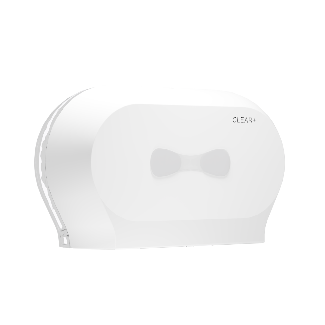 Clear+ Midi ToiletPapier Dispenser wit