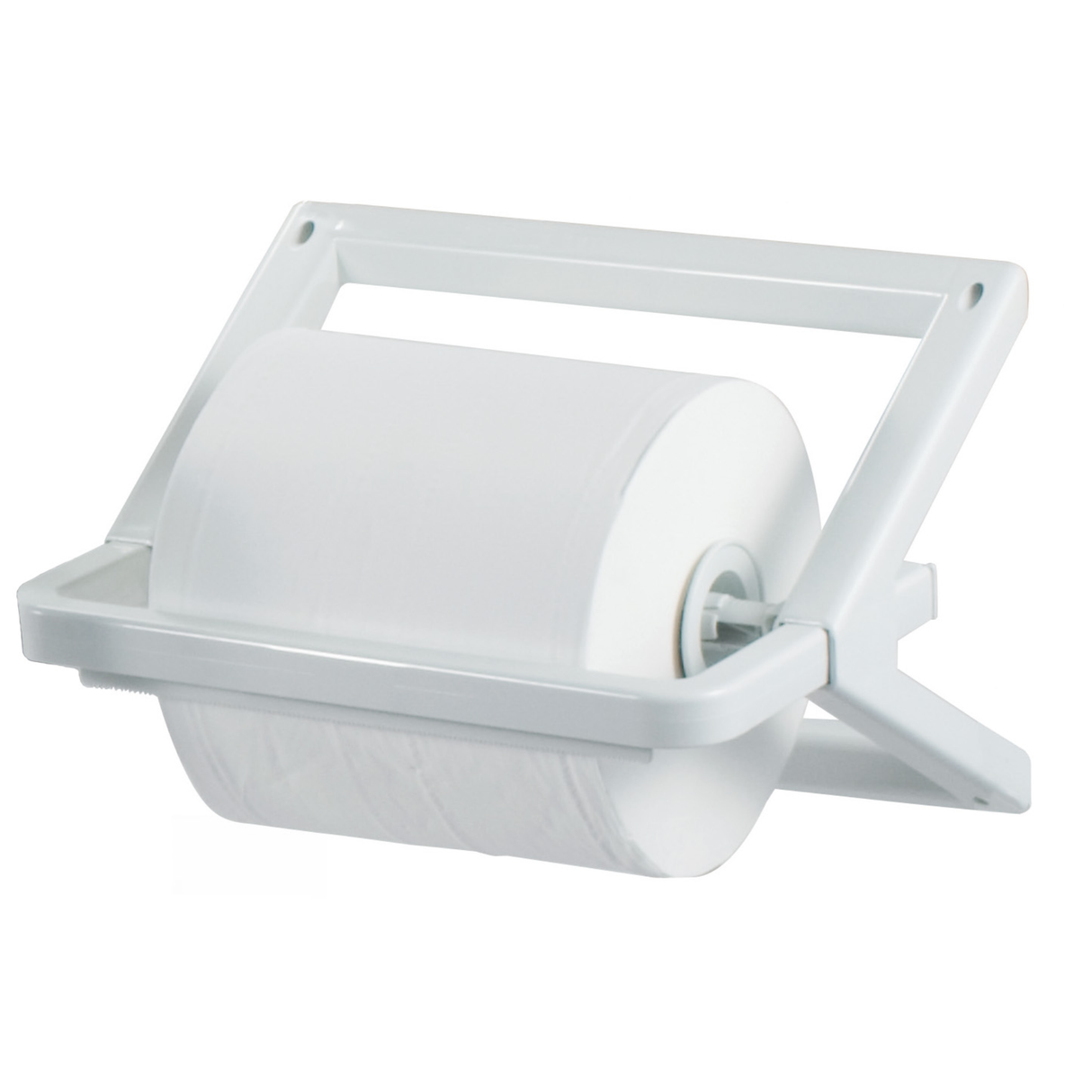 Clear+ Industriële Papierrol Dispenser Wand wit