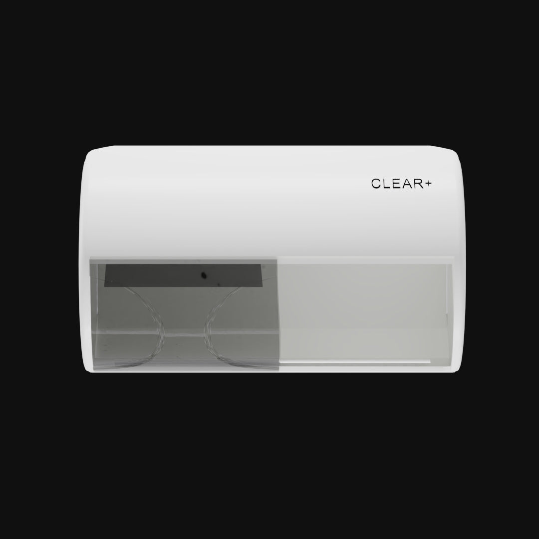 Clear+ Toiletpapier Dispenser wit