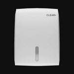 Clear+  Vouw Handdoek Dispenser wit
